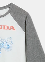 HONDA CLASSIC FIT COTTON RAGLAN 3/4 SLEEVE TEE
