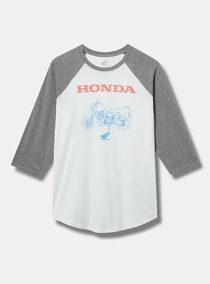 HONDA CLASSIC FIT COTTON RAGLAN 3/4 SLEEVE TEE