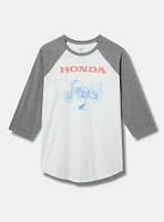 HONDA CLASSIC FIT COTTON RAGLAN 3/4 SLEEVE TEE