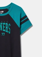 MLB Seattle Mariners Cotton Varsity Ringer Tee