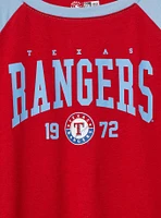 MLB Texas Rangers Cotton Varsity Ringer Tee