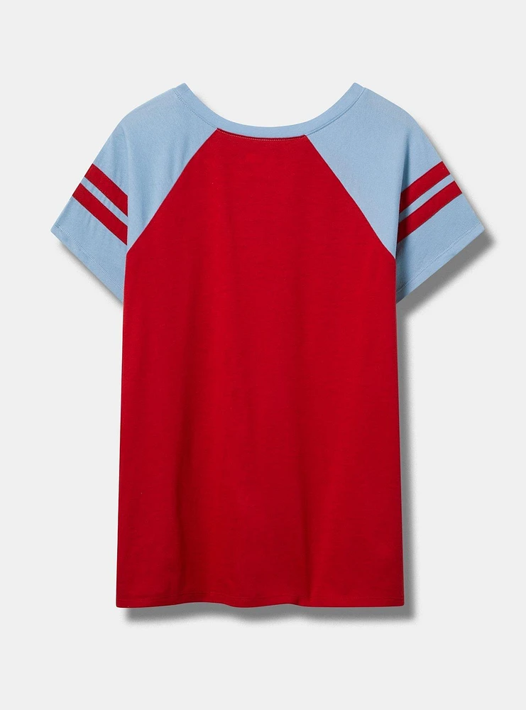 MLB Texas Rangers Cotton Varsity Ringer Tee
