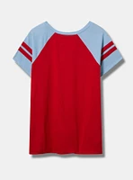 MLB Texas Rangers Cotton Varsity Ringer Tee
