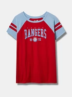 MLB Texas Rangers Cotton Varsity Ringer Tee