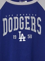 MLB Los Angeles Dodgers Cotton Varsity Ringer Tee