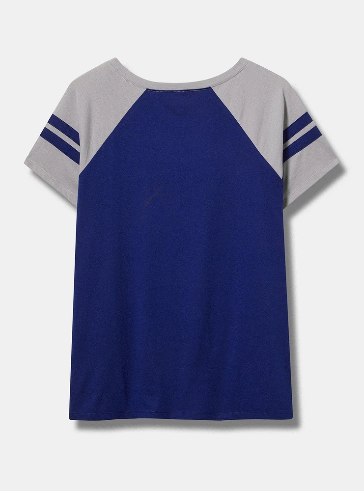 MLB Los Angeles Dodgers Cotton Varsity Ringer Tee