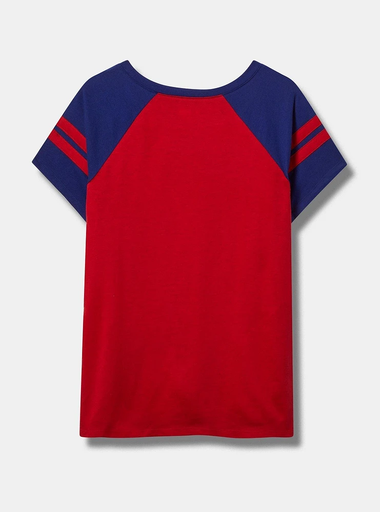 MLB Philadelphia Phillies Cotton Varsity Ringer Tee