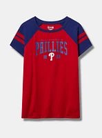 MLB Philadelphia Phillies Cotton Varsity Ringer Tee