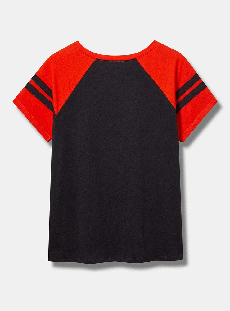 MLB Detroit Tigers Cotton Varsity Ringer Tee