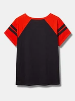 MLB Detroit Tigers Cotton Varsity Ringer Tee