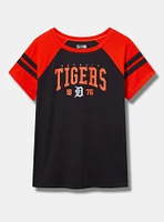 MLB Detroit Tigers Cotton Varsity Ringer Tee