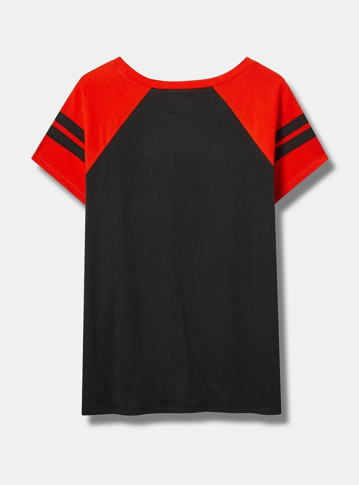 MLB Baltimore Orioles Cotton Varsity Ringer Tee