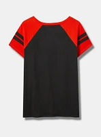 MLB Baltimore Orioles Cotton Varsity Ringer Tee