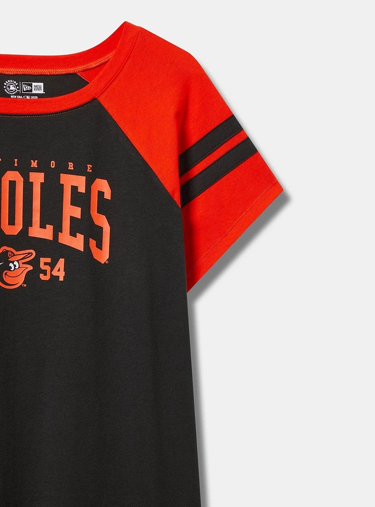 MLB Baltimore Orioles Cotton Varsity Ringer Tee