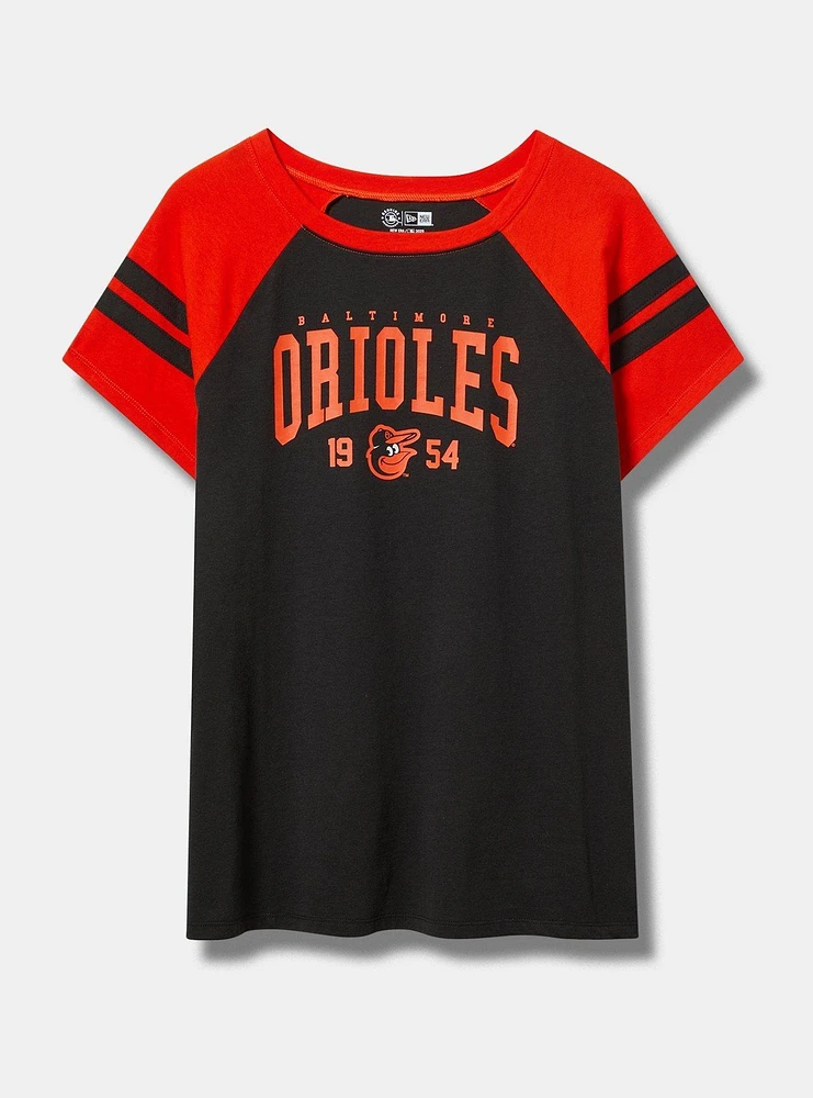 MLB Baltimore Orioles Cotton Varsity Ringer Tee