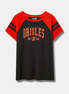MLB Baltimore Orioles Cotton Varsity Ringer Tee