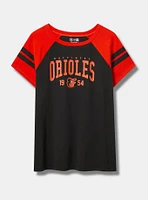 MLB Baltimore Orioles Cotton Varsity Ringer Tee