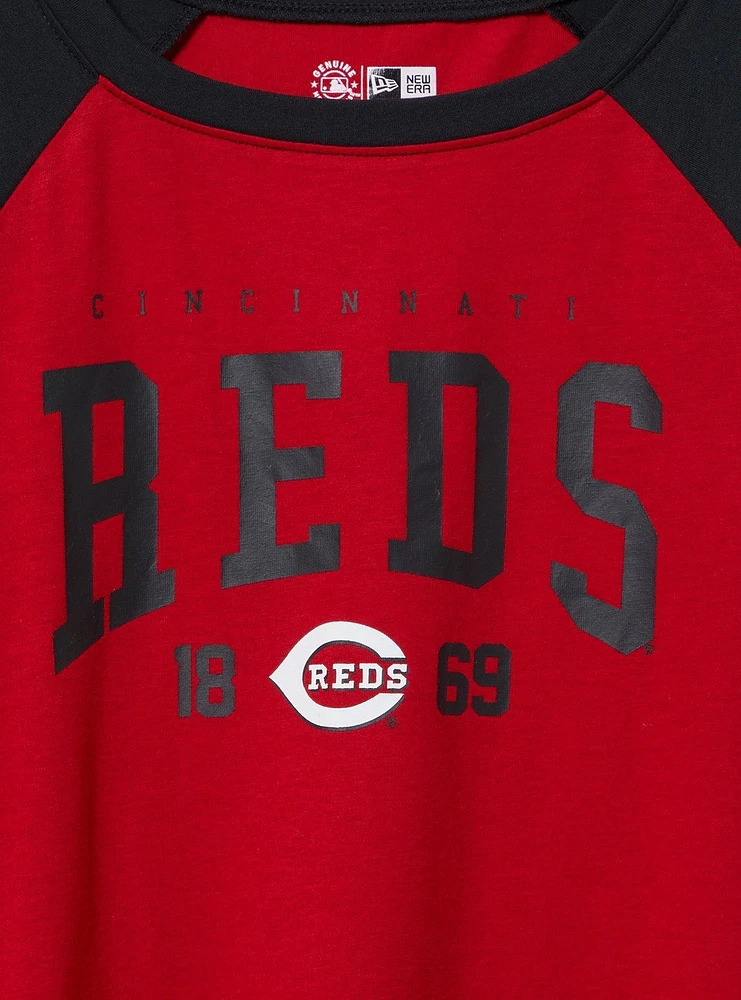 MLB Cincinnati Reds Cotton Varsity Ringer Tee