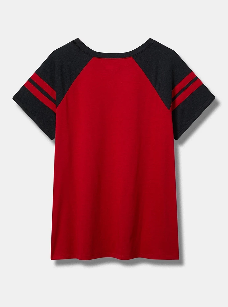 MLB Cincinnati Reds Cotton Varsity Ringer Tee