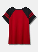 MLB Cincinnati Reds Cotton Varsity Ringer Tee