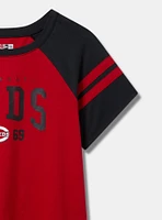 MLB Cincinnati Reds Cotton Varsity Ringer Tee