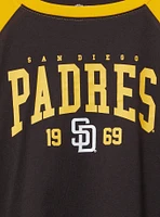 MLB San Diego Padres Cotton Varsity Ringer Tee