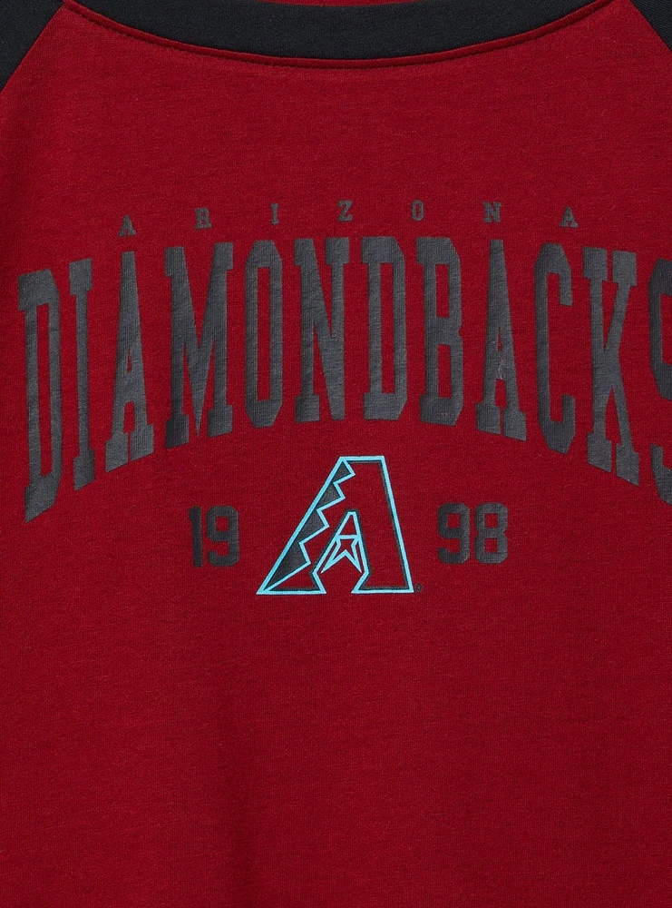MLB Arizona Diamondbacks Cotton Varsity Ringer Tee