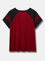 MLB Arizona Diamondbacks Cotton Varsity Ringer Tee