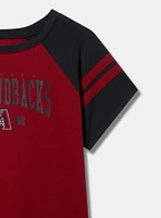 MLB Arizona Diamondbacks Cotton Varsity Ringer Tee