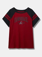 MLB Arizona Diamondbacks Cotton Varsity Ringer Tee