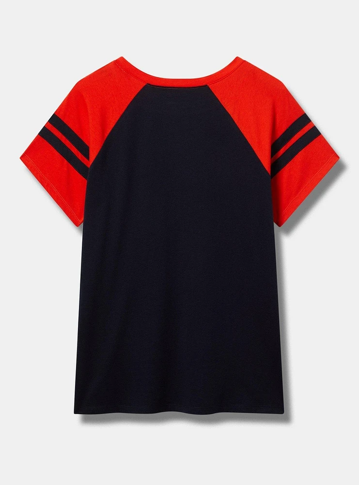 MLB Houston Astros Cotton Varsity Ringer Tee