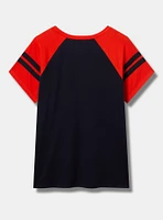 MLB Houston Astros Cotton Varsity Ringer Tee