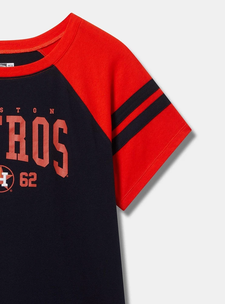 MLB Houston Astros Cotton Varsity Ringer Tee
