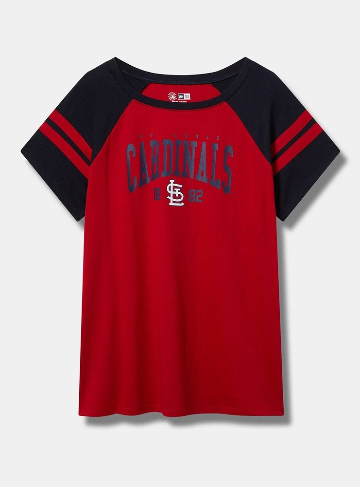 MLB St. Louis Cardinals Cotton Varsity Ringer Tee