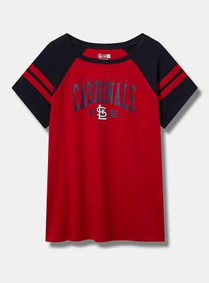MLB St. Louis Cardinals Cotton Varsity Ringer Tee