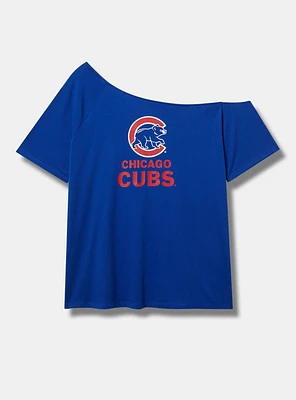 MLB Chicago Cubs Cotton Off-Shoulder Tee