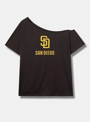 MLB San Diego Padres Cotton Off-Shoulder Tee