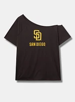 MLB San Diego Padres Cotton Off-Shoulder Tee