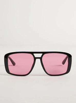 Colored Lens Pilot Sunglasses