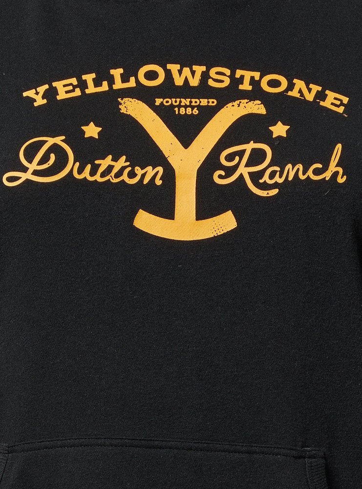 YELLOWSTONE RELAXED FIT FLEECE HOODIE