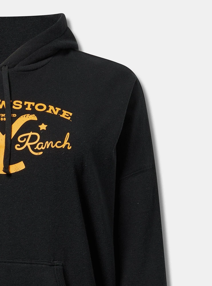 YELLOWSTONE RELAXED FIT FLEECE HOODIE