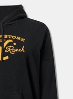 YELLOWSTONE RELAXED FIT FLEECE HOODIE