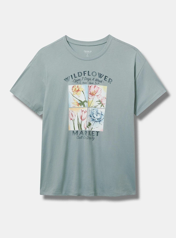 Flower Market Oversized Heritage Jersey Tunic Tee