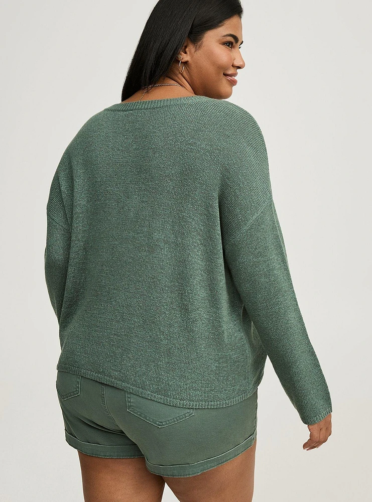 V-Neck Pullover Sweater
