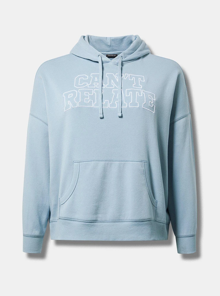 Can't Relate Relaxed Cozy Fleece Hi-Lo Hoodie