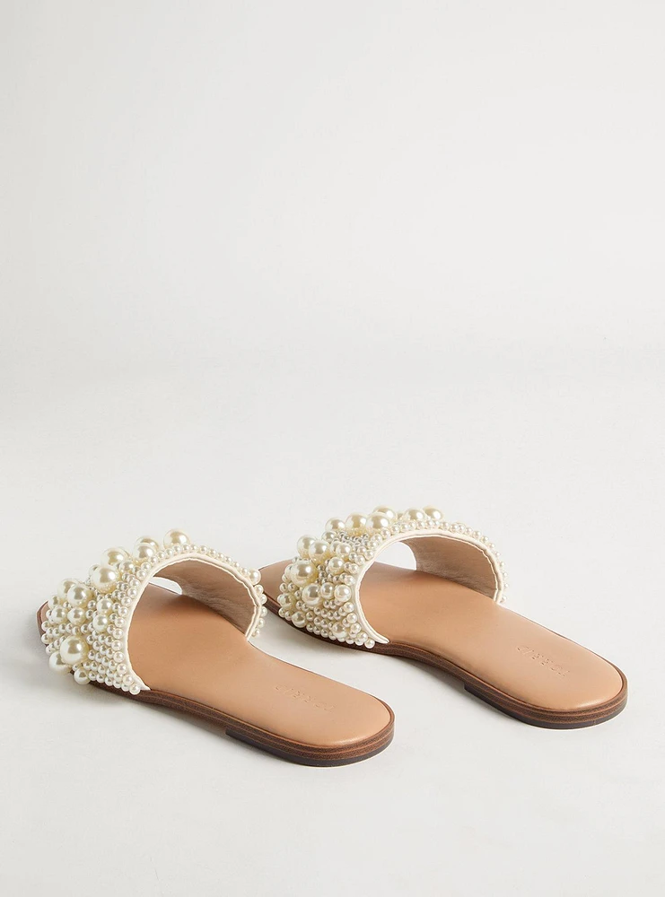 Pearl Embellished Slide (WW