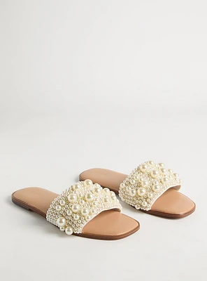 Pearl Embellished Slide (WW