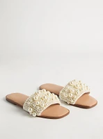 Pearl Embellished Slide (WW