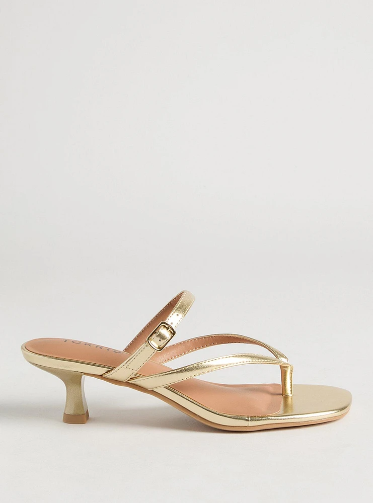 Kitten Heel Thong Sandal (M