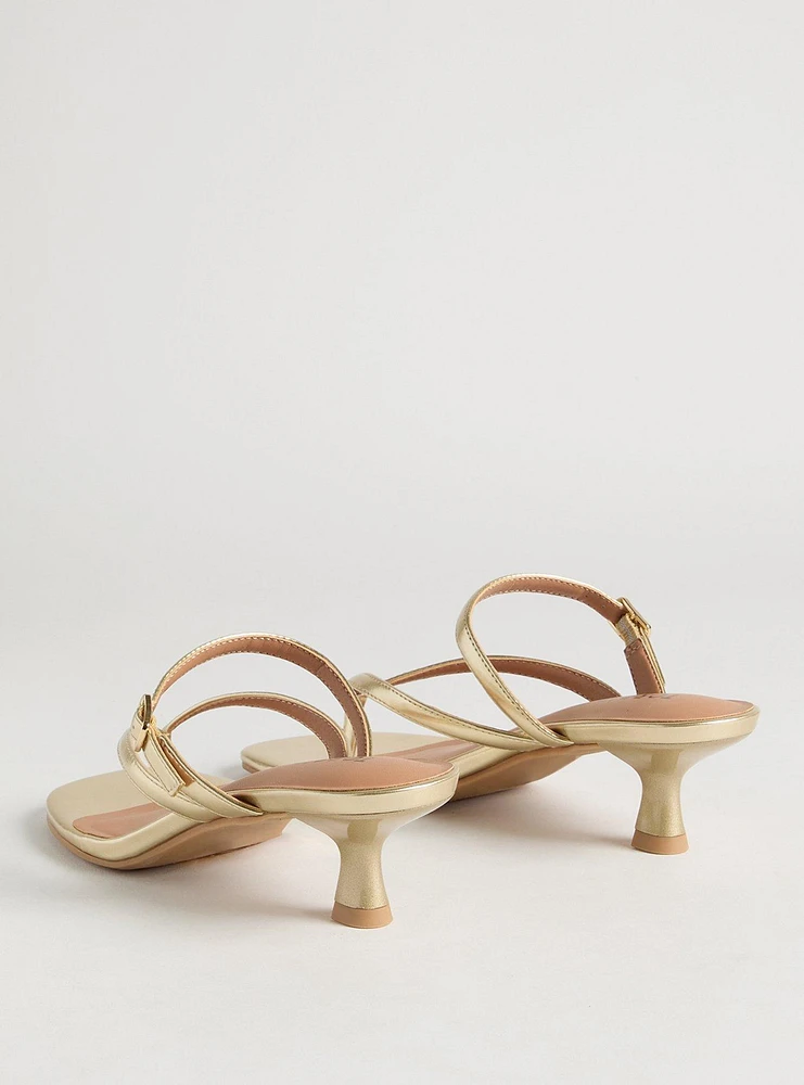 Kitten Heel Thong Sandal (M